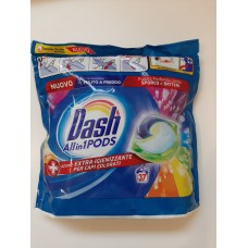 Капсули за пране Dash All in One Pods Color 37броя